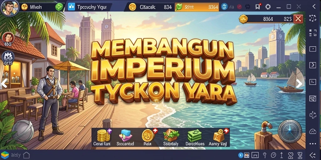Tampilan gameplay seru dalam membangun bisnis Tycoon.