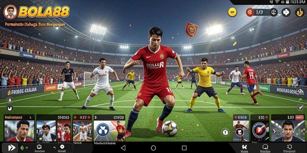 Tampilan gameplay BOLA88 yang mendebarkan dan interaktif.