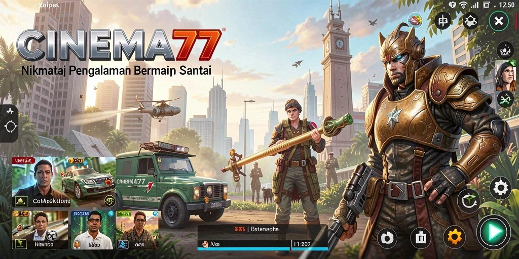 Screenshot CINEMA77 menampilkan gameplay yang menyenangkan dan interaktif.