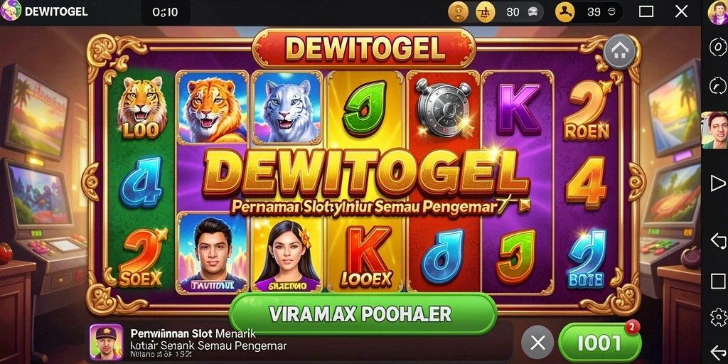 Gameplay seru DEWITOGEL dengan berbagai tema slot.