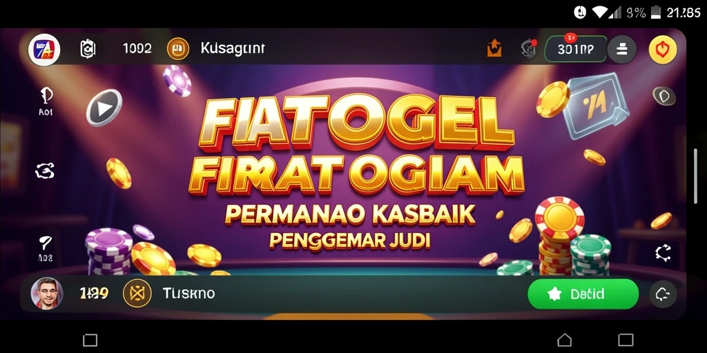 Tampilan permainan Kasino yang mendebarkan di FIATOGEL.