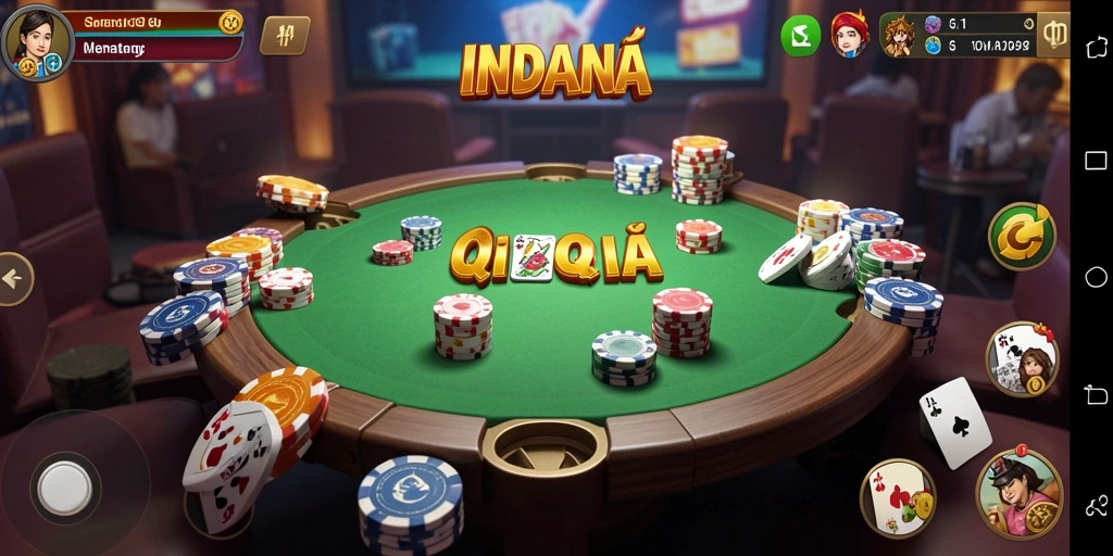 Tampilan gameplay QiuQiu yang seru dan menarik.