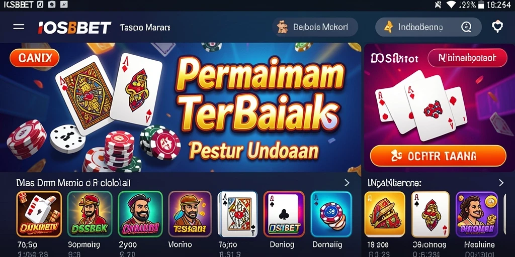 Tampilan menarik dari gameplay Domino di IOSBET.
