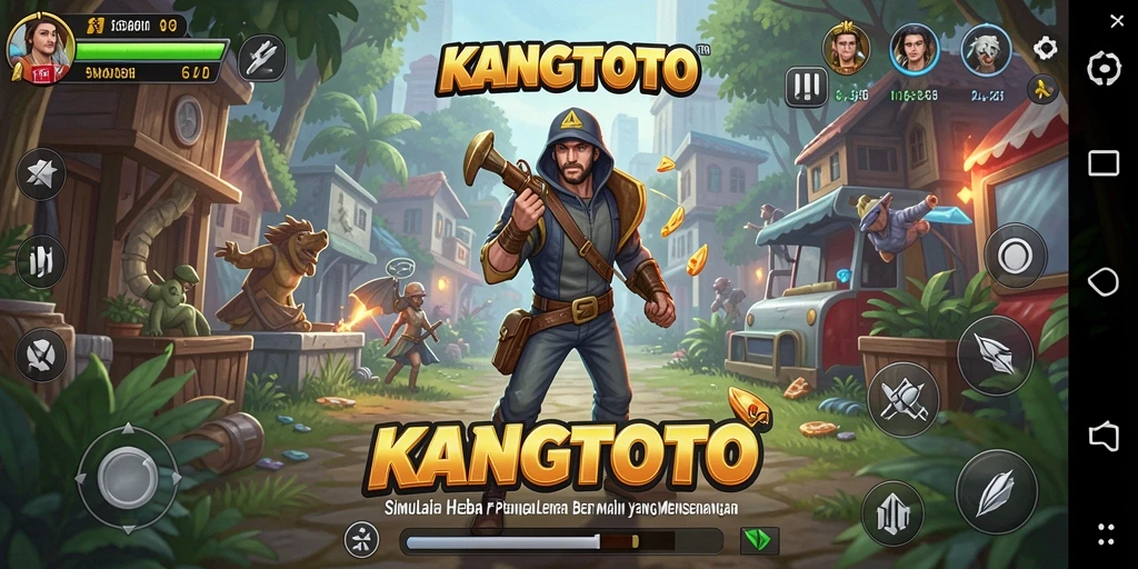 Tampilan gameplay menarik dalam KANGTOTO dengan banyak fitur simulasi.