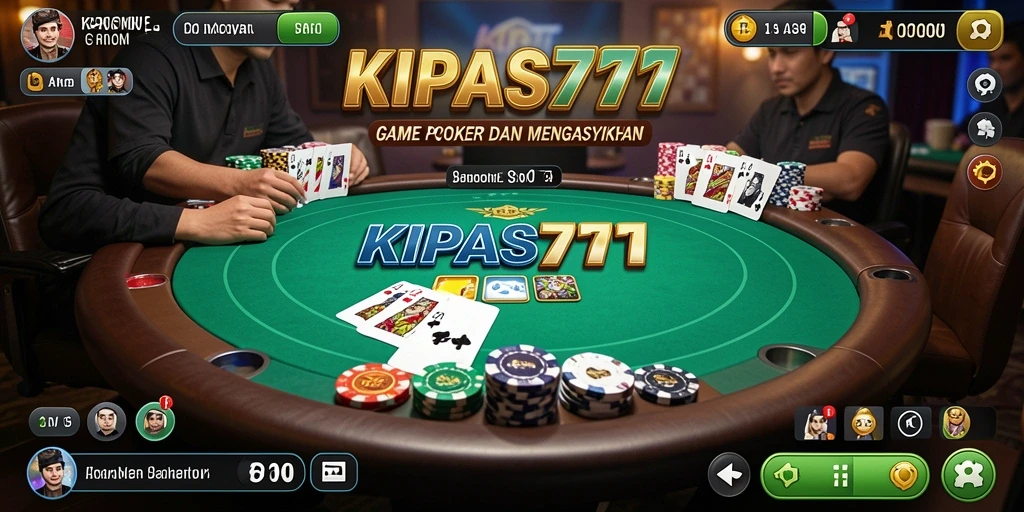 Gameplay Poker yang seru dan mendebarkan di KIPAS777.