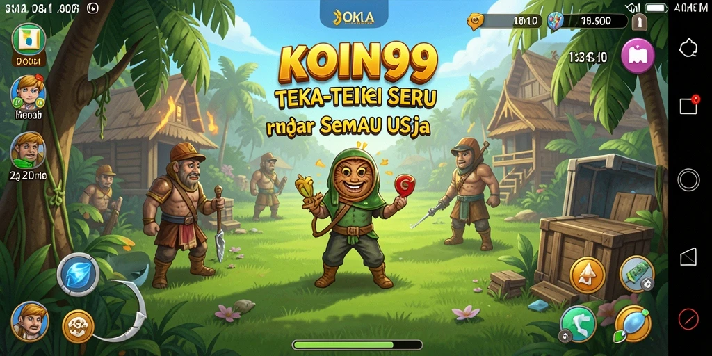 Screenshot gameplay KOIN99 menampilkan puzzle yang menantang dan menarik.