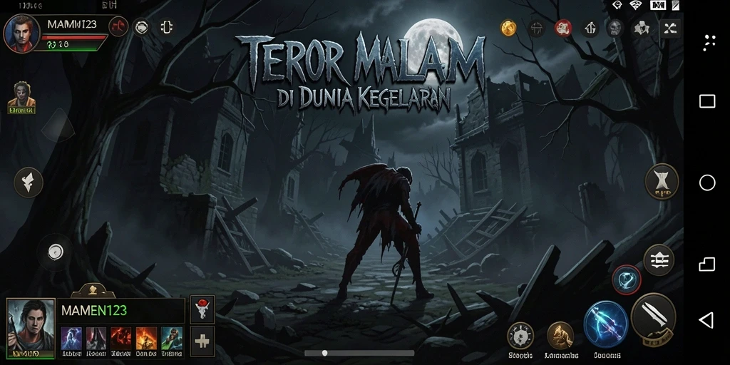 Screenshot نمایش gameplay seram dari MAMEN123.