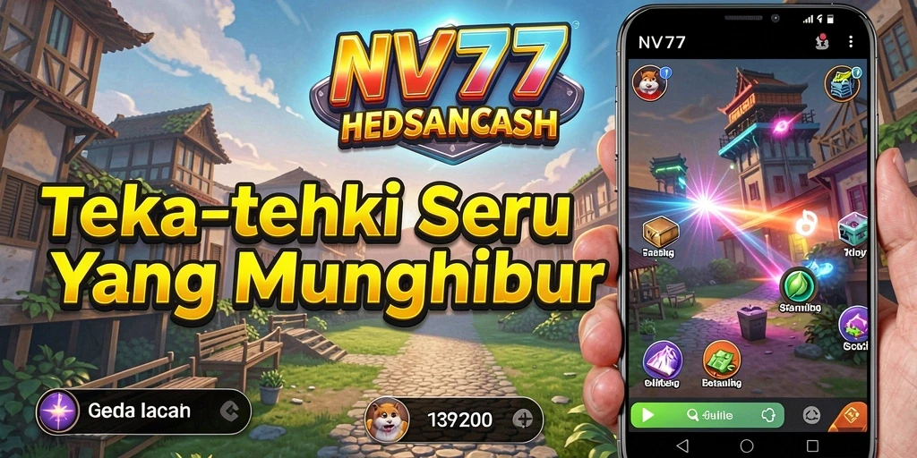 Screenshot utama menampilkan gameplay seru NV77 dengan teka-teki yang menantang.
