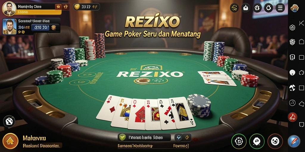 Tampilan gameplay seru di REZIXO dengan pemain aktif.