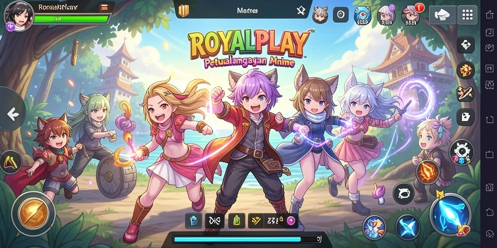 Tampilan menarik gameplay <strong>ROYALPLAY</strong> dalam aksi petualangan Anime.