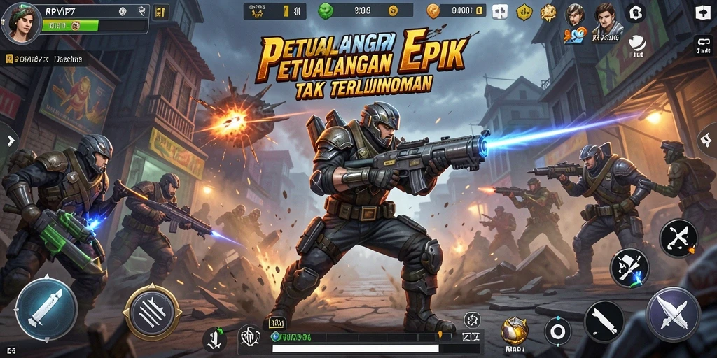 Tampilan gameplay RPVIP7 yang mendebarkan dan penuh aksi.