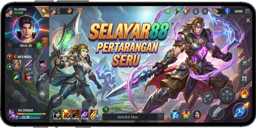 Tampilan gameplay seru di arena pertempuran SELAYAR88.