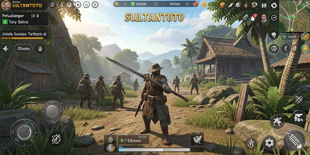 Tampilan gameplay SULTANTOTO di dunia terbuka yang menakjubkan.