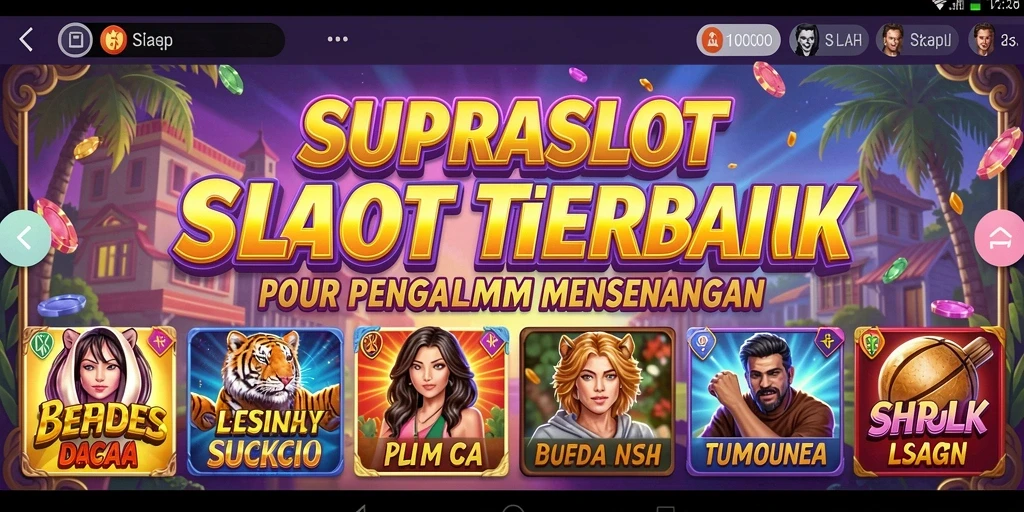 Screenshot gameplay SUPRASLOT menampilkan keseruan permainan slot.