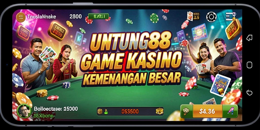 Tampilan utama gameplay <strong>UNTUNG88</strong> yang mendebarkan dengan berbagai pilihan permainan Kasino.