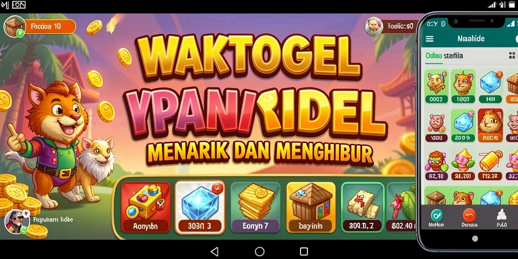 Tampilan gameplay WAKTOGEL yang seru dan interaktif.