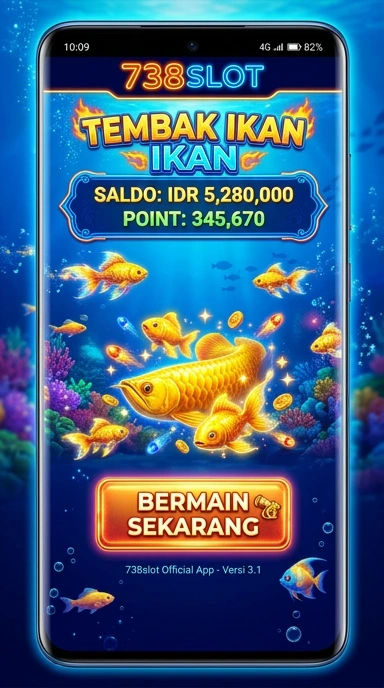 Tampilan antarmuka aplikasi 738slot yang user-friendly.